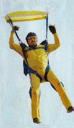 Jürgen Möllemann hidhet me parashutë